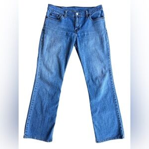 Vintage LEVI’S 2004 Junior Sz 9 Jeans Made in Hong Kong 9” Rise Stretch Bootcut